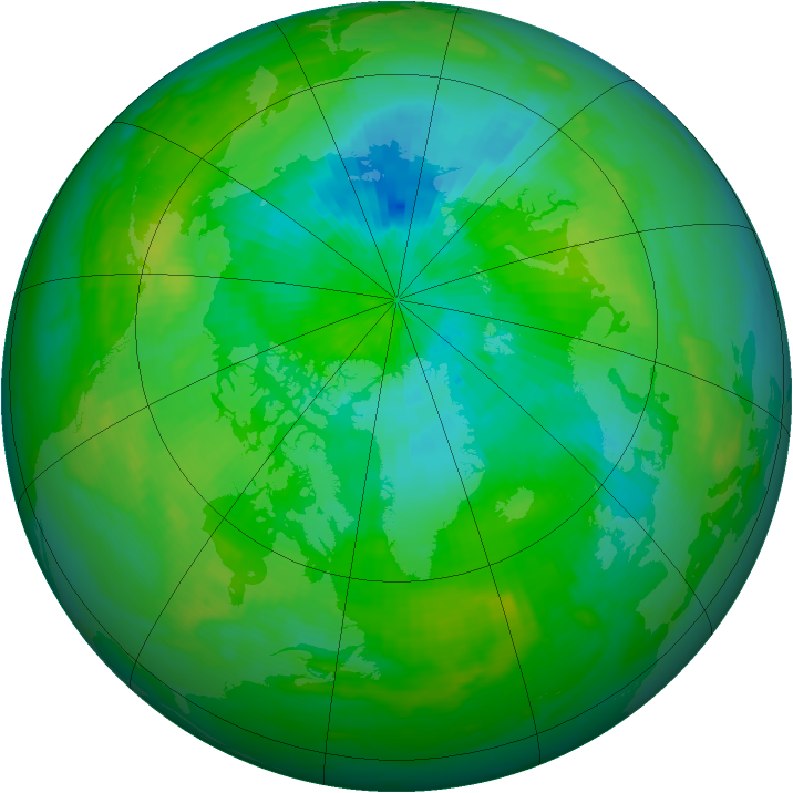 Arctic ozone map for 02 September 1980